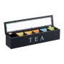 Tea bag organizer 9x43.5x9cm., black/white
