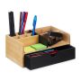 Rakstāminstrumentu organizators ar 1 nodalījumu 10x25x15,5 cm., gaiši brūns/melns