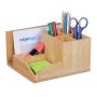 Writing instrument and document organizer 11x21x19 cm., light brown