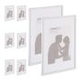 Set of 8 photo frames 30.5x22x1.5cm., white
