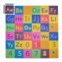 Play mat "Delionė" 180.5x180.5cm., blue/purple/yellow/green/pink colors