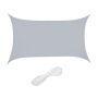 Rectangular sun awning 400x300cm, gray