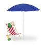 Sun umbrella 160cm., blue/silver/white