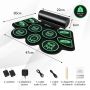 Electronic drum set 47x30x6cm., black/green