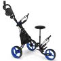 Golf cart 129.5x75x119.5cm., black/blue