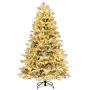 180 cm Christmas tree with 1022 branches and 350 warm white LED lights