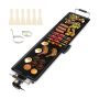 Electric barbecue 105x24x10.5cm., black