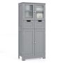 Bathroom cabinet 60x30x128cm., gray