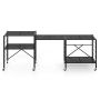 Storage shelf 76x34.5x153cm., black