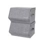 Metal frame storage box set, 2 pcs.