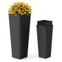 Set of 2 pots, black