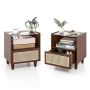 Bedside table 43x35x50cm., brown
