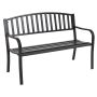 Garden bench 127x60x87cm., black