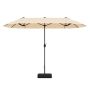 Outdoor umbrella 396x201x240cm., beige/black