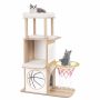 Scratching post 78x38x120cm., light brown/white
