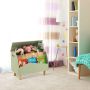 Children's shelf 60x30x44cm., green/light brown