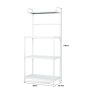 Kitchen shelf 60x34x136cm., white