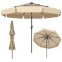 Outdoor umbrella 300x248cm., beige/black