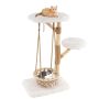 Scratching post 70x50x123cm., white/brown