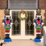 3D Nutcracker Soldier 120 cm with 110 warm white LED lights