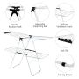 Clothes dryer 154x55.5x112cm., white/black