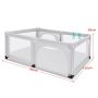 Playpen 120x190x69cm, gray