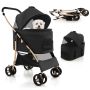 Dog stroller 88x48x98cm., black