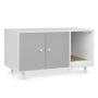 Cat litter box 90x50x50cm, grey/white