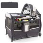 Children's bed 102x73x80cm., dark gray