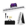 Digital piano 128x23x6cm., white/black