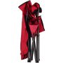 Tourist chair 96.5x67.5x130cm., red/black