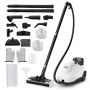 Steam cleaner, white/black