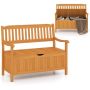 Garden bench 107x59x90cm., light brown