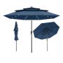 Outdoor umbrella 313x248cm., dark blue/black