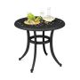 Outdoor table 60x53cm., dark brown