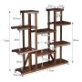 Flower stand 125x25x114cm., brown