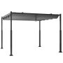 Gazebo 310x310x225cm., dark gray