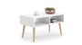 Scandinavian style coffee table Sandi 90x55x50cm, white