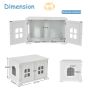 Cat litter box 81x53x49cm, white