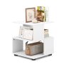Side table 39.5x39.5x45cm., white