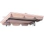 Roof for swing 168x114cm., beige