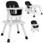 Baby high chair 58x58x98cm., white/black