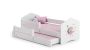 Children's double bed Fala with mattress and safety barrier 164x85x63 / 145x80x15cm, princess with moon