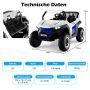 Children's electric car 118x74x71cm., white/black