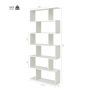 Freestanding shelf 80x23x191cm., white