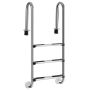 Pool ladder 132x50x26cm., silver color