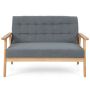 Sofa 114x72x77cm., gray/light brown color