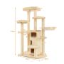Scratching post 95x68x173cm., beige
