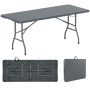 Tourist folding table 180x74x75cm., gray