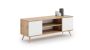 TV table Focus RTV 155x50x40 cm, natural wood / white